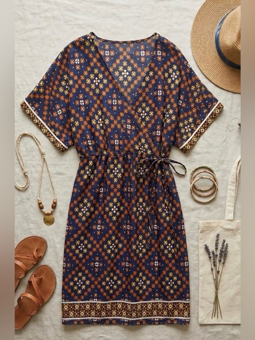 Unique Handmade Creation - Boho Summer Dress